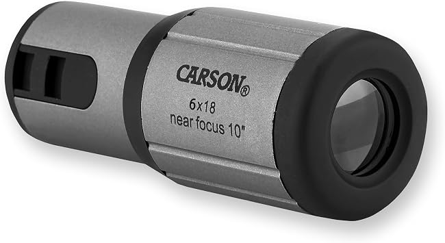 Carson CloseUp 6x18mm Close-Focus Monocular CF-618