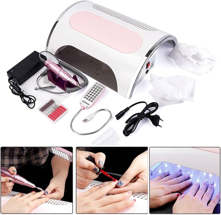 Amazon.co.jp: ネイルダストコレクター, 72 ワットネイル LED UV