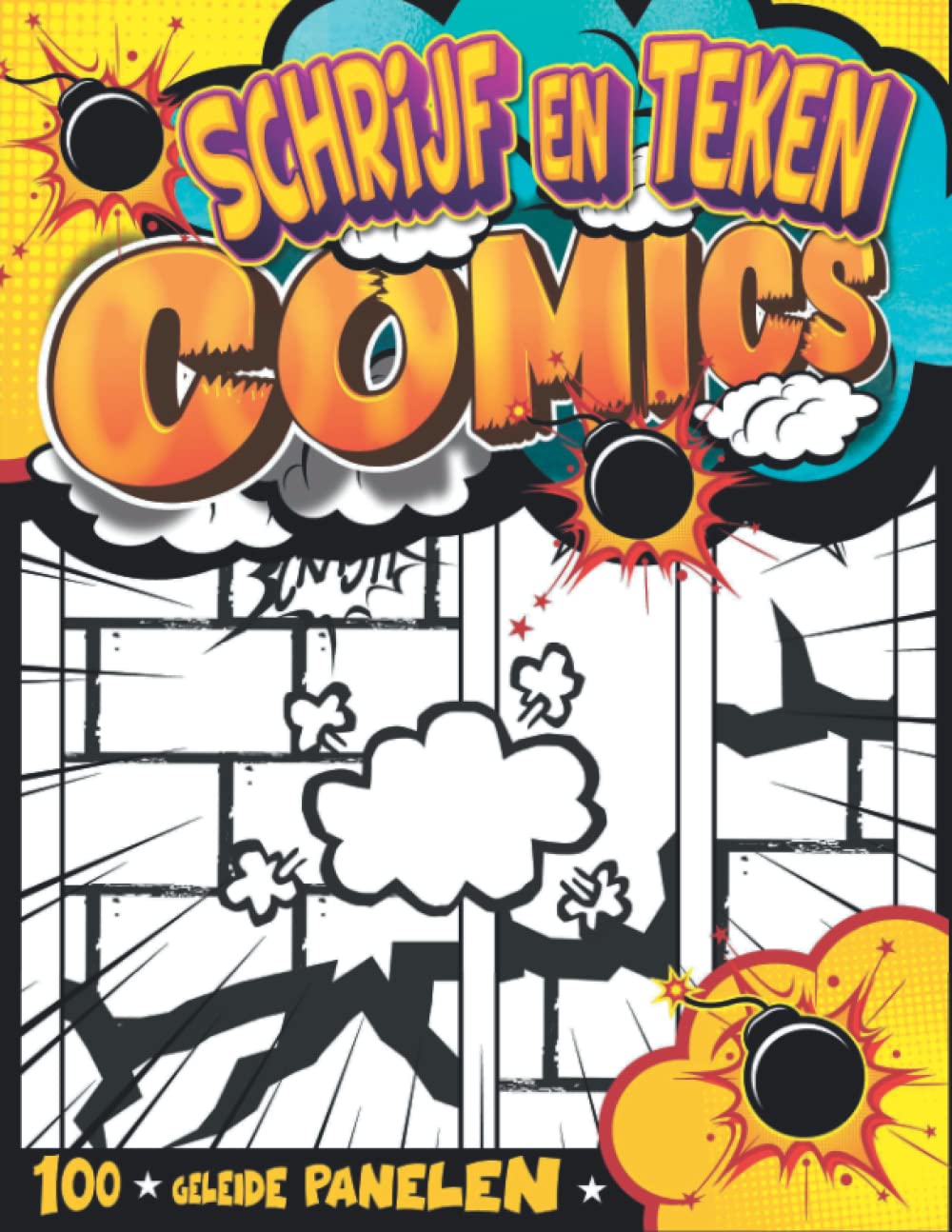 Uniek Schetsboek Voor Stripfans: Activiteitenboek met stripsjablonen voor het invullen van | Schrijf en teken boeken in boeken in stripstijl voor jongens