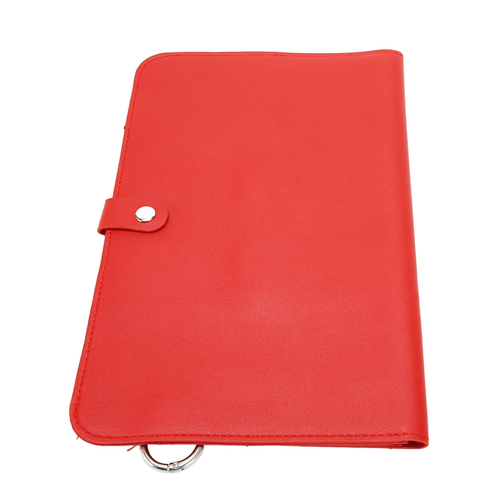 Estuche para ganchos de ganchillo, bolsa de almacenamiento de ganchillo para ahorrar espacio, cierre a presión seguro, color rojo, para tejer, viaje a casa