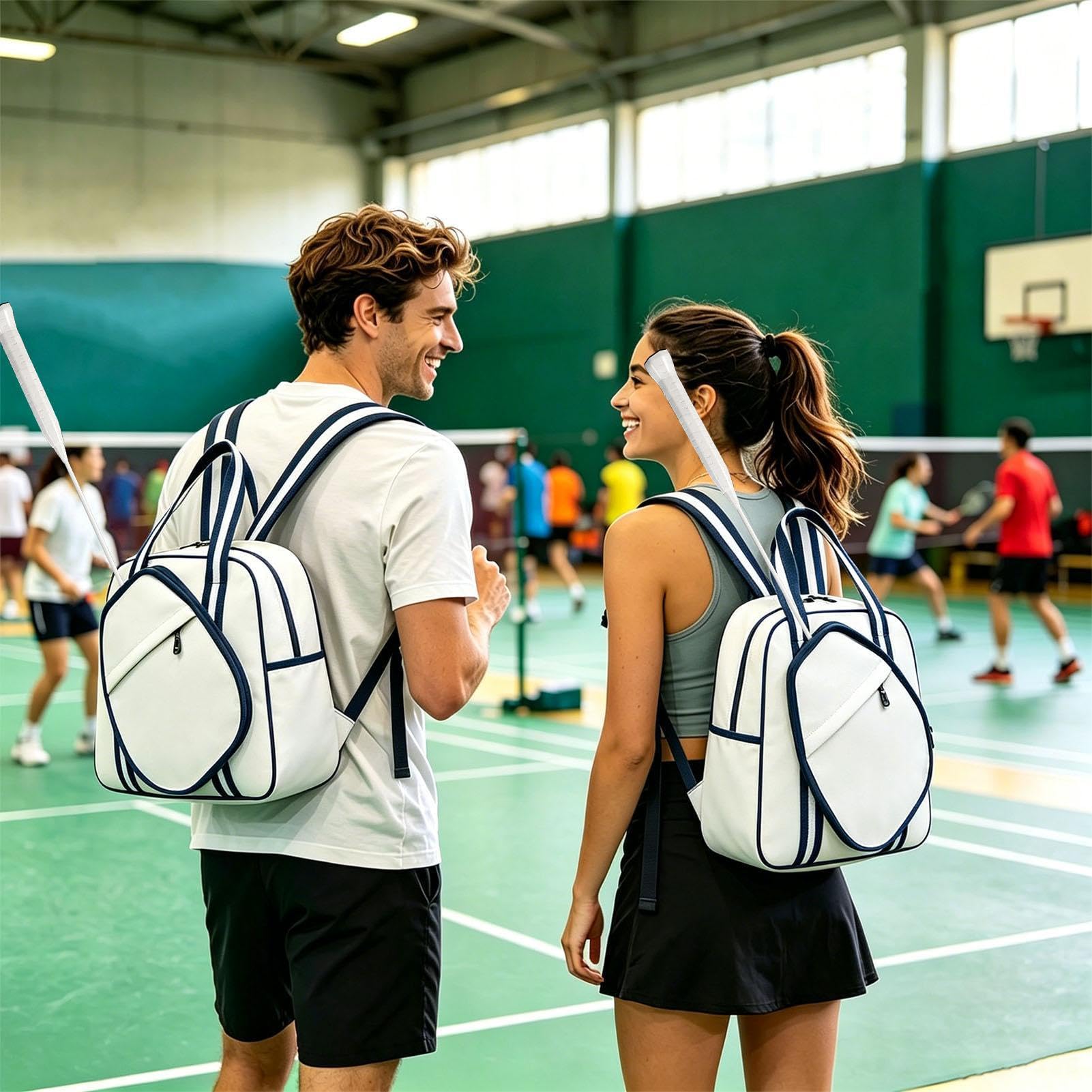 Torby do pickleballa - regulowana rakieta tenisowa, torba na rakietę do pickleballa - dla kobiet, mężczyzn, podróżnych, aktywności na świeżym powietrzu, badminton, tenis, siłownia, trening, wypoczynek