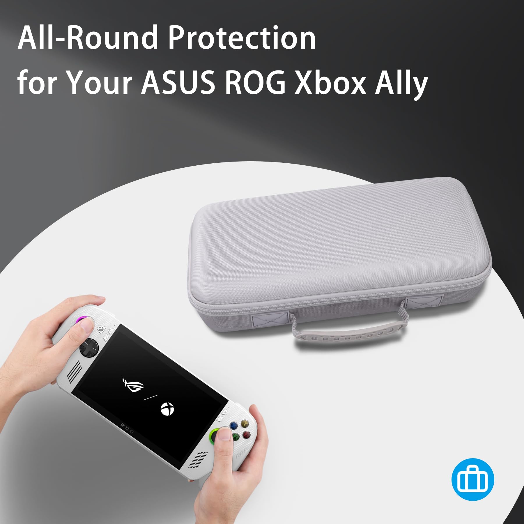 co2CREA Dur Étui de Voyage Rigide Housse Cas Coque pour ASUS ROG Xbox Ally X/ASUS ROG Xbox Ally(boîte Seule,Case Only)