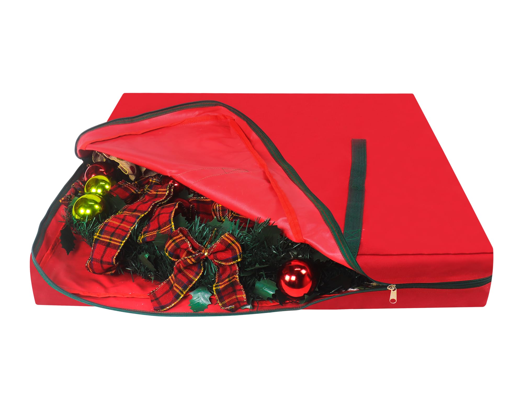 YiYa Kerstboom opbergtas voor 600D zware 600D Oxford kerstboom tas waterdichte kerst opslag container met handgrepen voor Kerstmis kerstman bomen (zwart, L