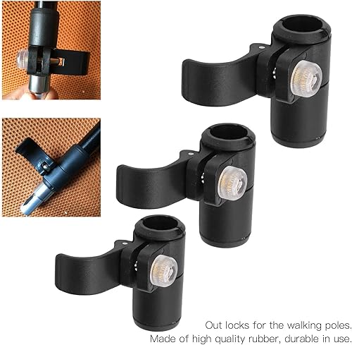 Miniatura 2 de Bastón de senderismo de 18/16/0.551 in, barra de escalada de 18/16/0.551 in, bloqueo externo, bastón de escalada, bastón para caminar, accesorios