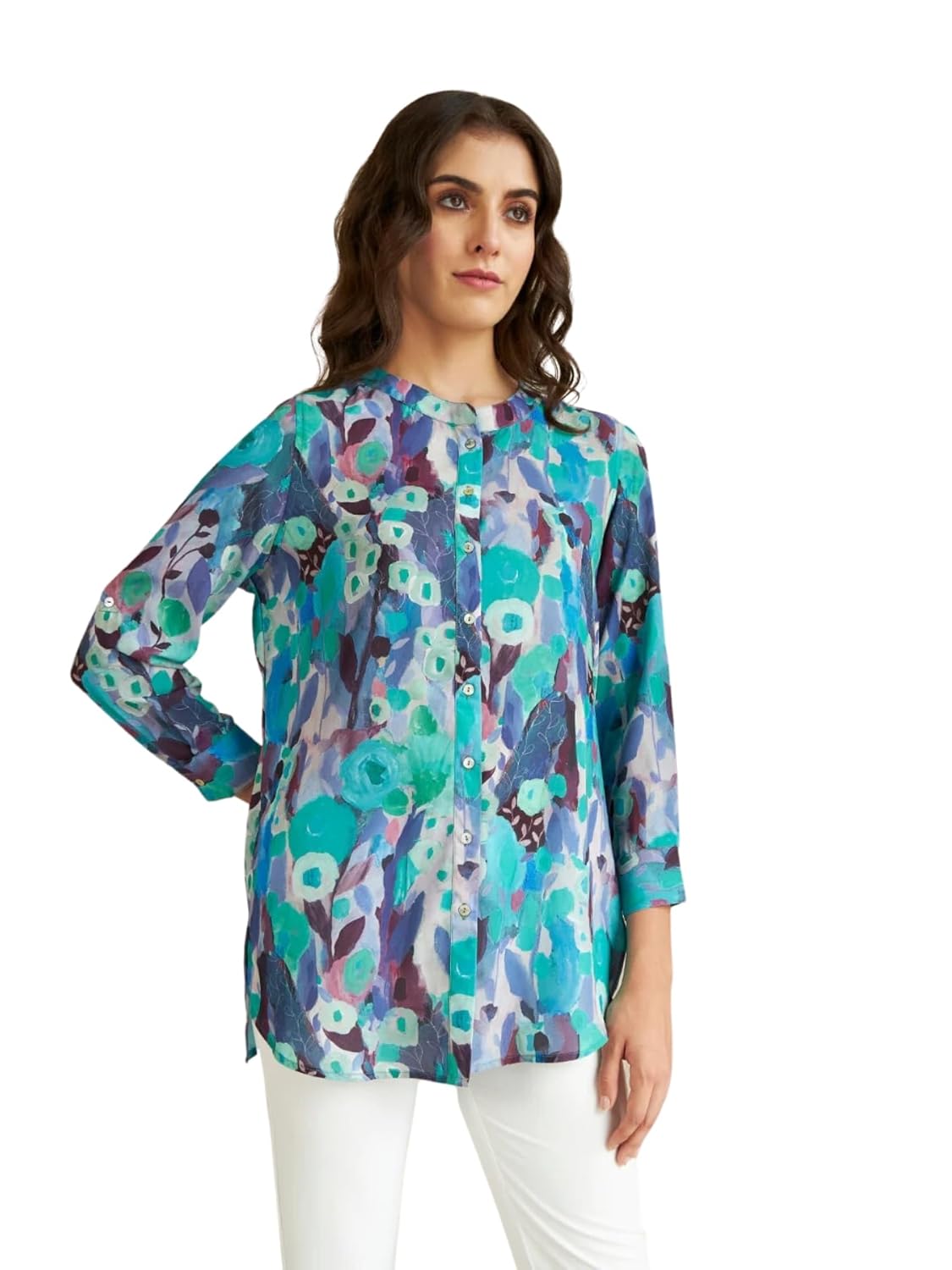 Leriya Women’s Korean Style Rayon Long Sleeve Oversized Button-Down Shirt – Office Workwear & Casual Top Leriya Women’s Korean Style Rayon Long Sleeve Oversized Button-Down Shirt – Office Workwear & Casual Top