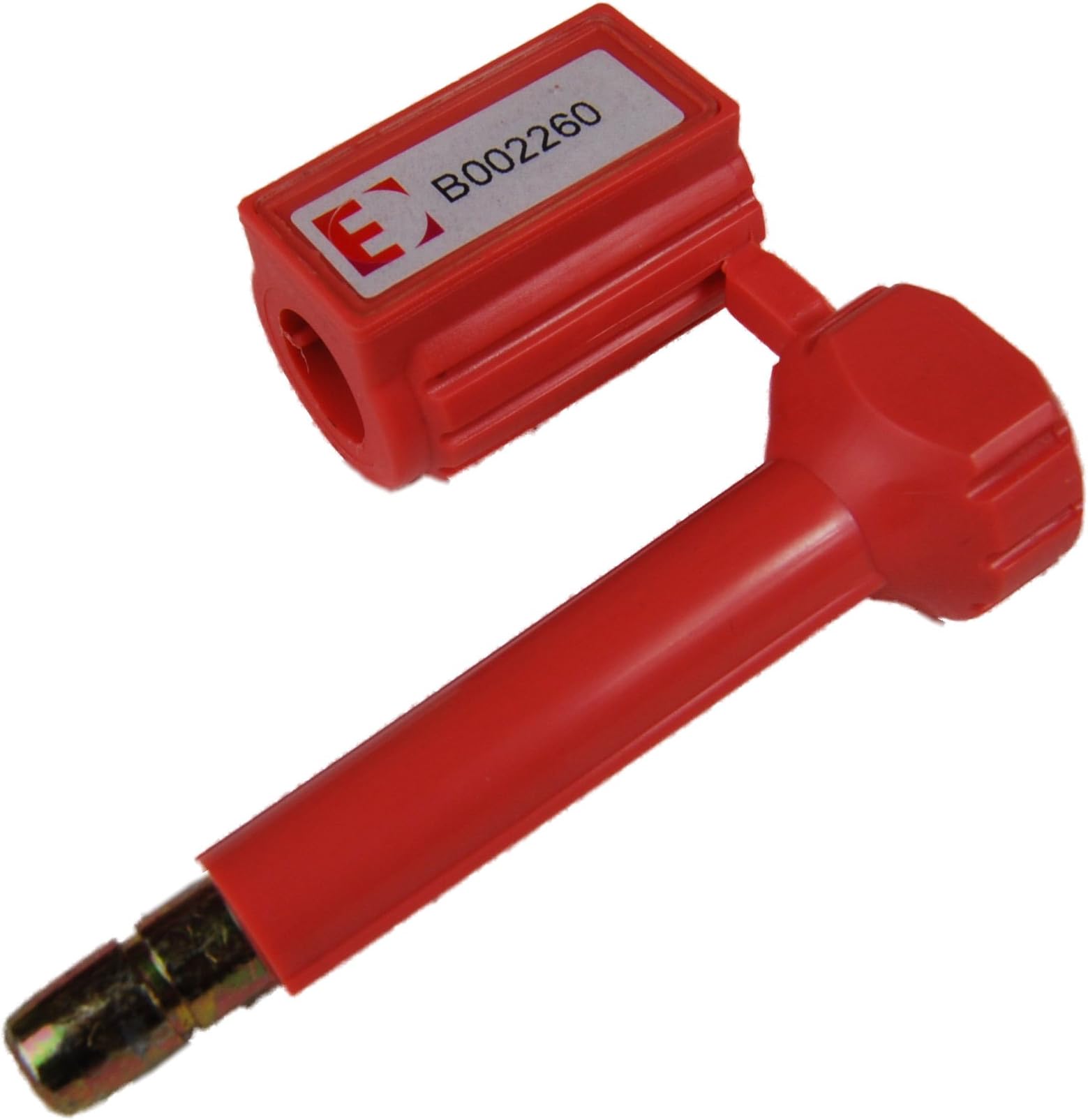 5 x Red Container Bolt High Security Lock - Security Seal for Shipping Containers - ISO 17712:2013 & C-TPAT Customs Compliant