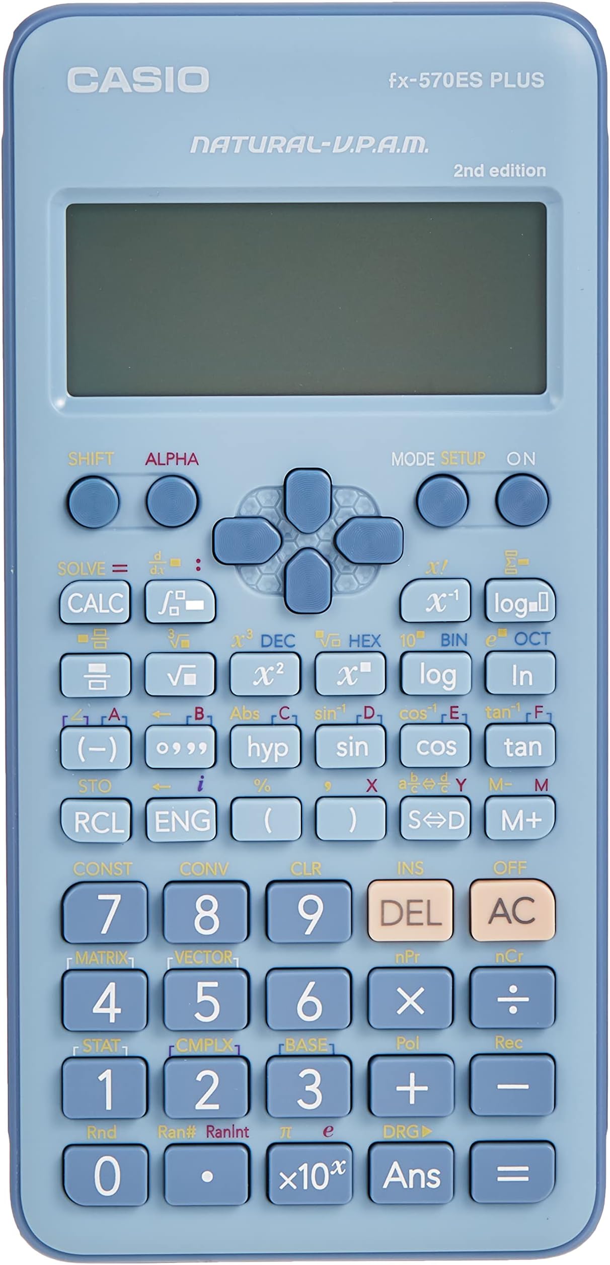 Casio Standard Scientific Calculators Non Programmable 10 + 2 digits 417 Functions Blue Color FX-570ESPLUS2BUWDT.