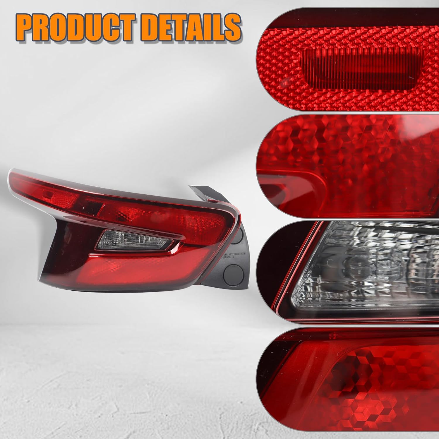 Left LED Tail Light With Bulbs Compatible With 2024-2025 Chevrolet Trax rear Tail Lamp Left Driver Side 42865504