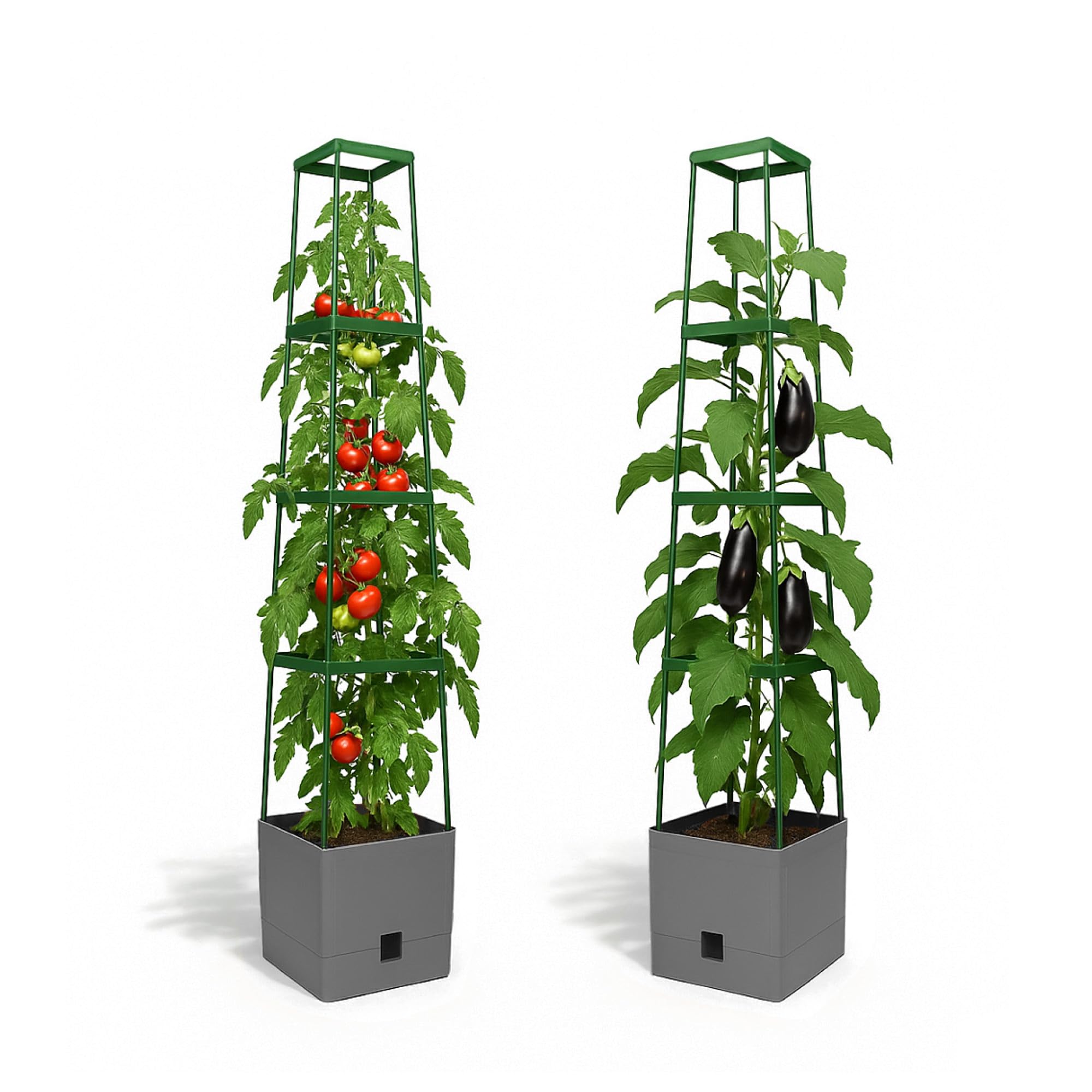 Bio Green Maxitom Plant Tower. anthracite, Polypropylene