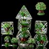 Tree DND Resin Dice Set, Polyhedral D&D Apple Tree Dice Inclusion Dice for Dungeons and Dragons MTG RPG