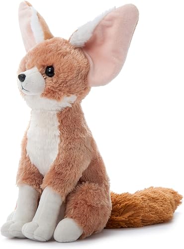 Miniatura 4 de The Petting Zoo Fennec Fox - Animal de peluche, regalos para niños, animales salvajes del zoológico Onez, juguete de peluche de zorro Fennec de 12