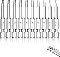Vista 10 de Phillips #2 Juego de brocas (10 unidades de 2 pulgadas), vástago hexagonal de 1/4 de pulgada S2 de acero magnético PH2 puntas de potencia