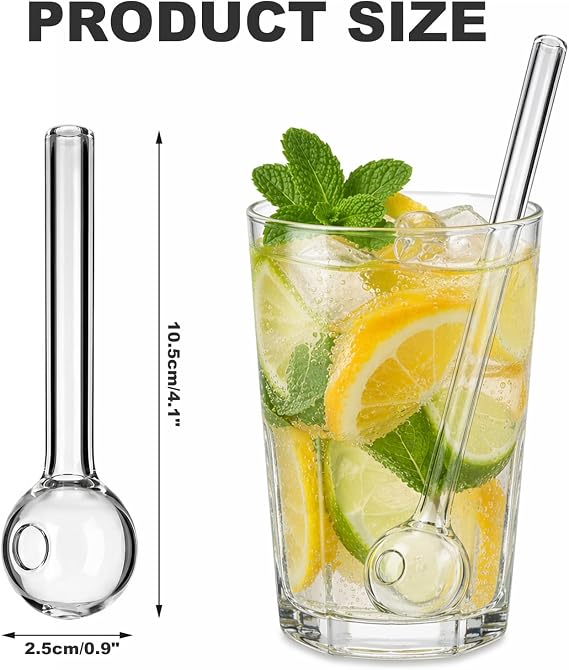 5pcs Borosilicate Glass Pipe Oil Burner