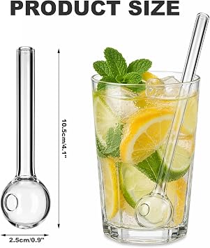 5pcs Borosilicate Glass Pipe Oil Burner