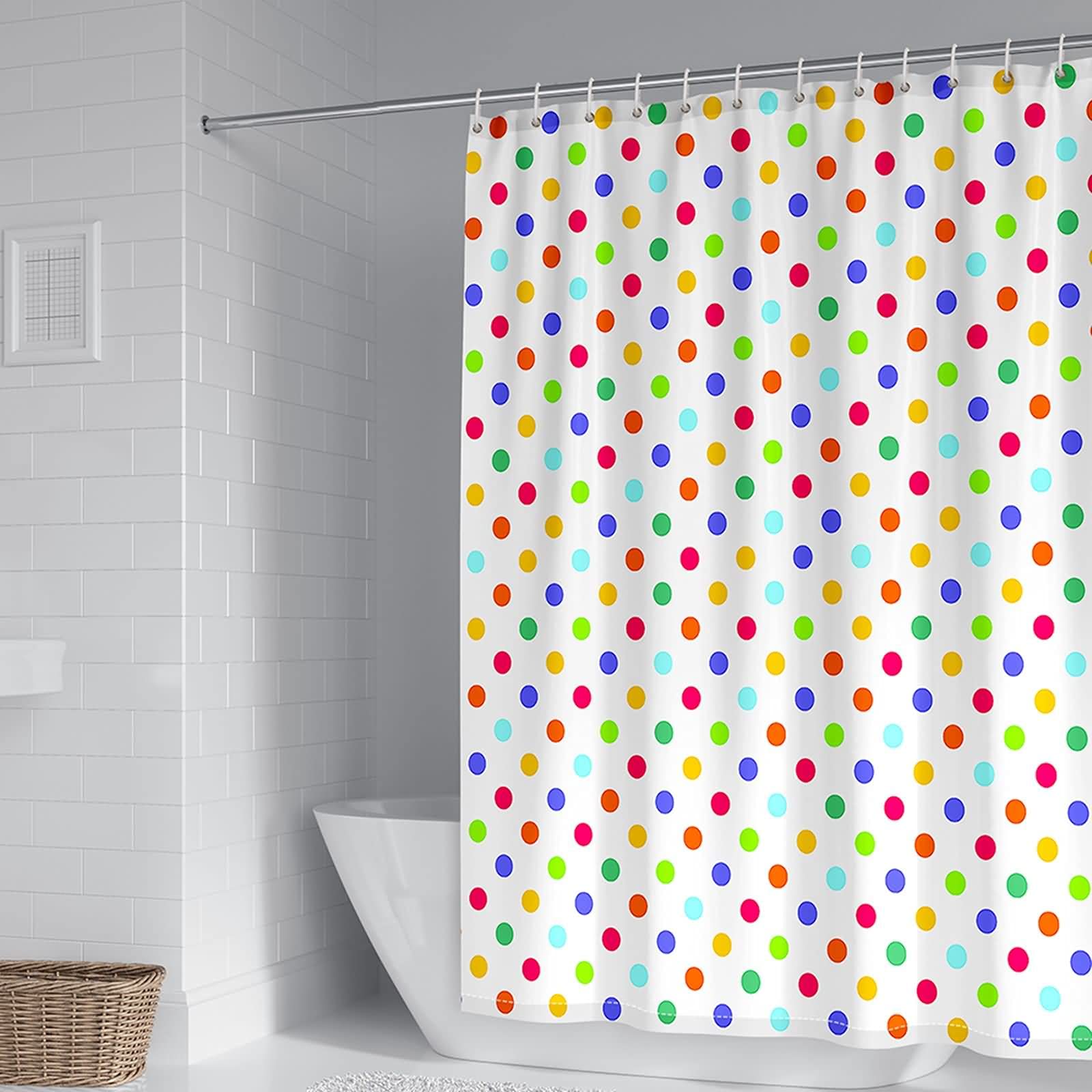 Rideau de douche 180x200cm anti moisissure polyester salle de bain