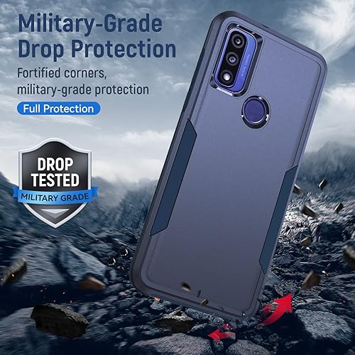 Miniatura 6 de Funda para Moto G Pure para teléfono, Moto G Pure con protector de pantalla, probada en caídas de grado militar Funda protectora resistente a prueba