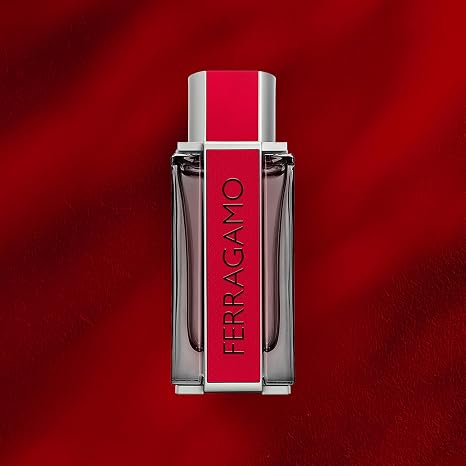 FERRAGAMO Red Leather Eau de Parfum Pour Homme, Cologne Spray for Men