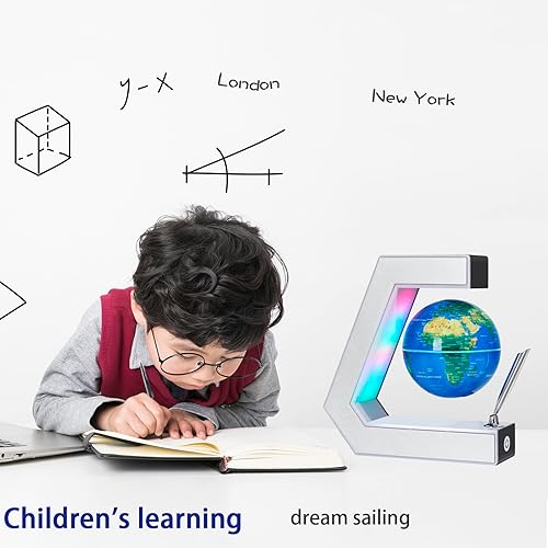 Miniatura 5 de Lámparas flotantes de levitación magnética con bolígrafo, decoración de escritorio de oficina para hombres, regalos únicos de cumpleaños o Navidad