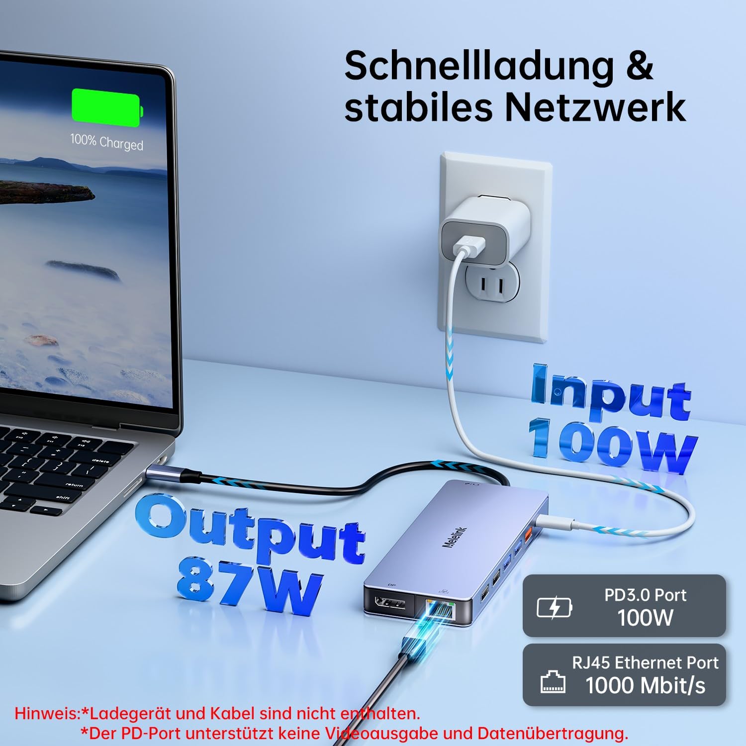 Docking Station USB C Triple Display, 15 in 1 Dockingstation Laptop 2 Monitore, USB C Hub Adapter mit Zwei HDMI 4K, DisplayPort 8K, USB-C/A 10Gbps, Ethernet, PD, SD/TF, Dock für MacBook/Dell/HP/Lenovo
