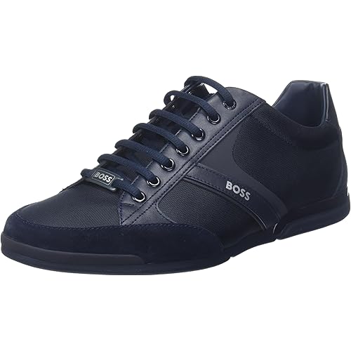BOSS Green by Hugo Men's Saturn Low Profile Low Top Sneaker Shoe, Dark Blue, 13 M US