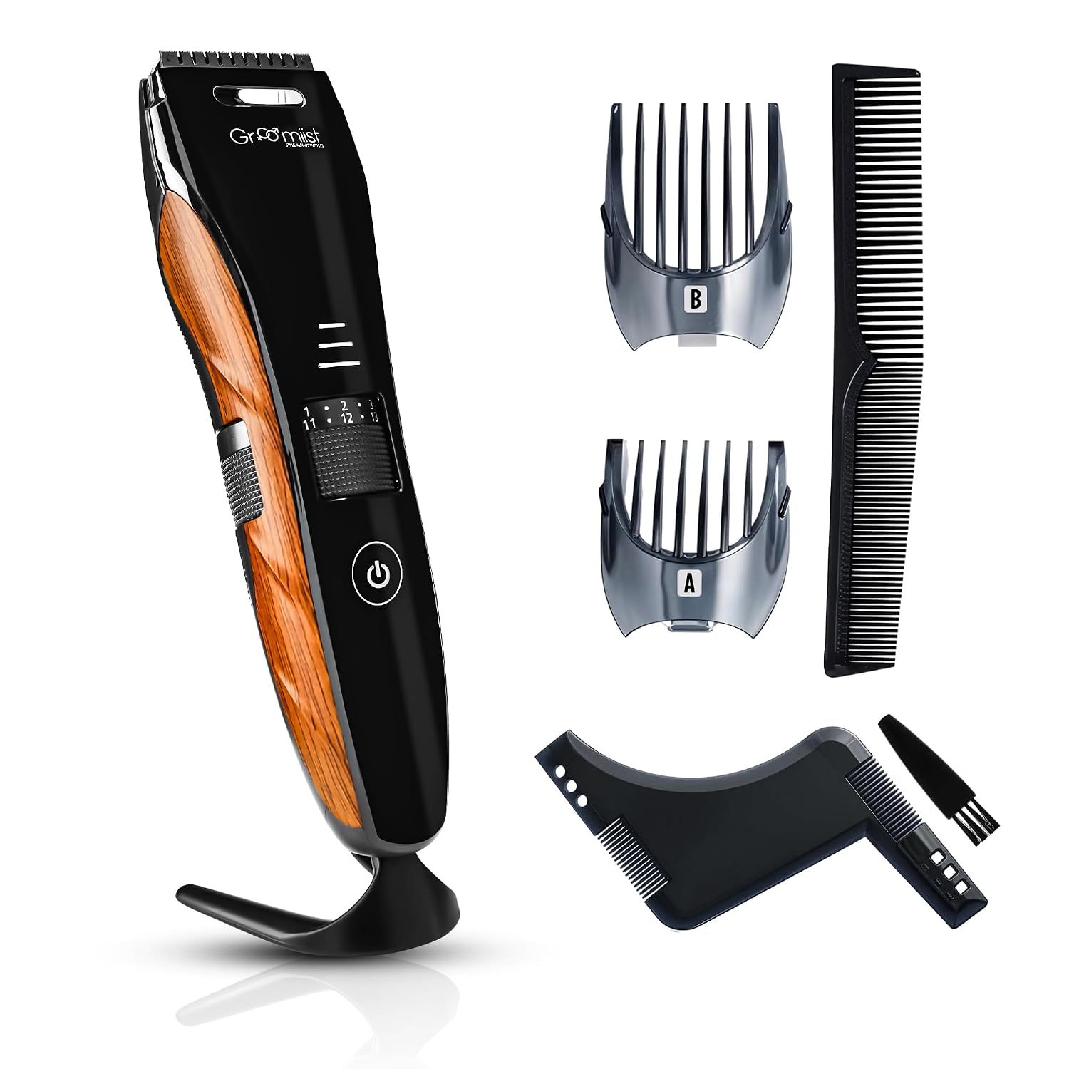 Groomiist Corded | Cordless Copper IPX6 Waterproof Electric Shaver for Men |Beard Trimmer with Body Grip Side, wooden Text... - Review, Price and Buying Guide