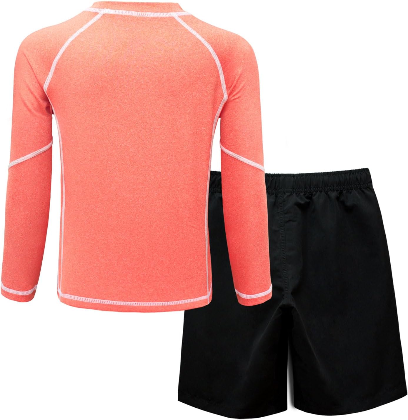 Boys’Rash Guard Set UPF 50+ Short Sleeve Swim Shirt Quick Dry Bathing Suit Trunks Swimwear Size 8,10-12,14-16