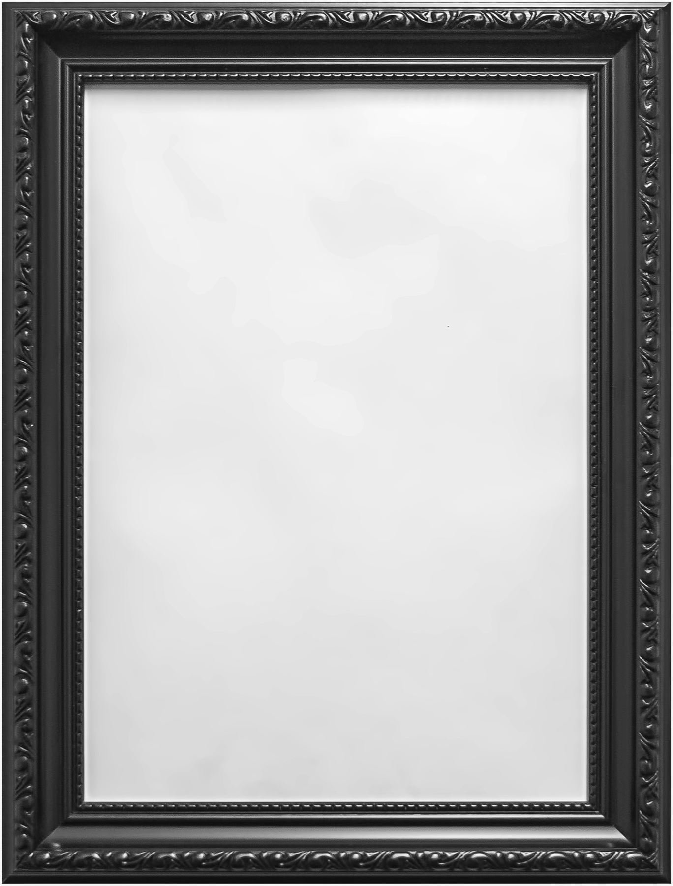 ORNATE SHABBY CHIC STYLE PICTURE PHOTO FRAME BLACK WHITE CREAM GOLD, Black, 20"x16" (50.8 x 40.6cm)