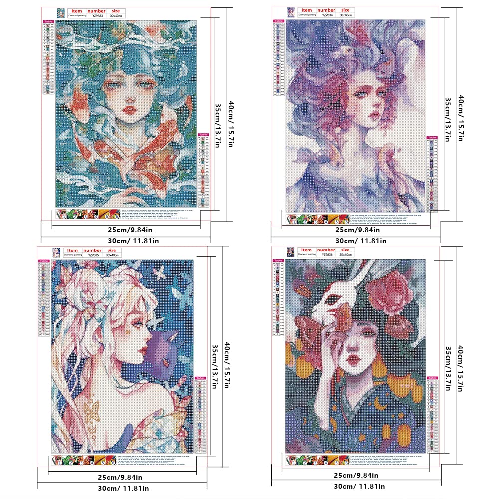 DCIDBEI 30x40CM 5D Rotondo Diamond Painting Strass Completo
