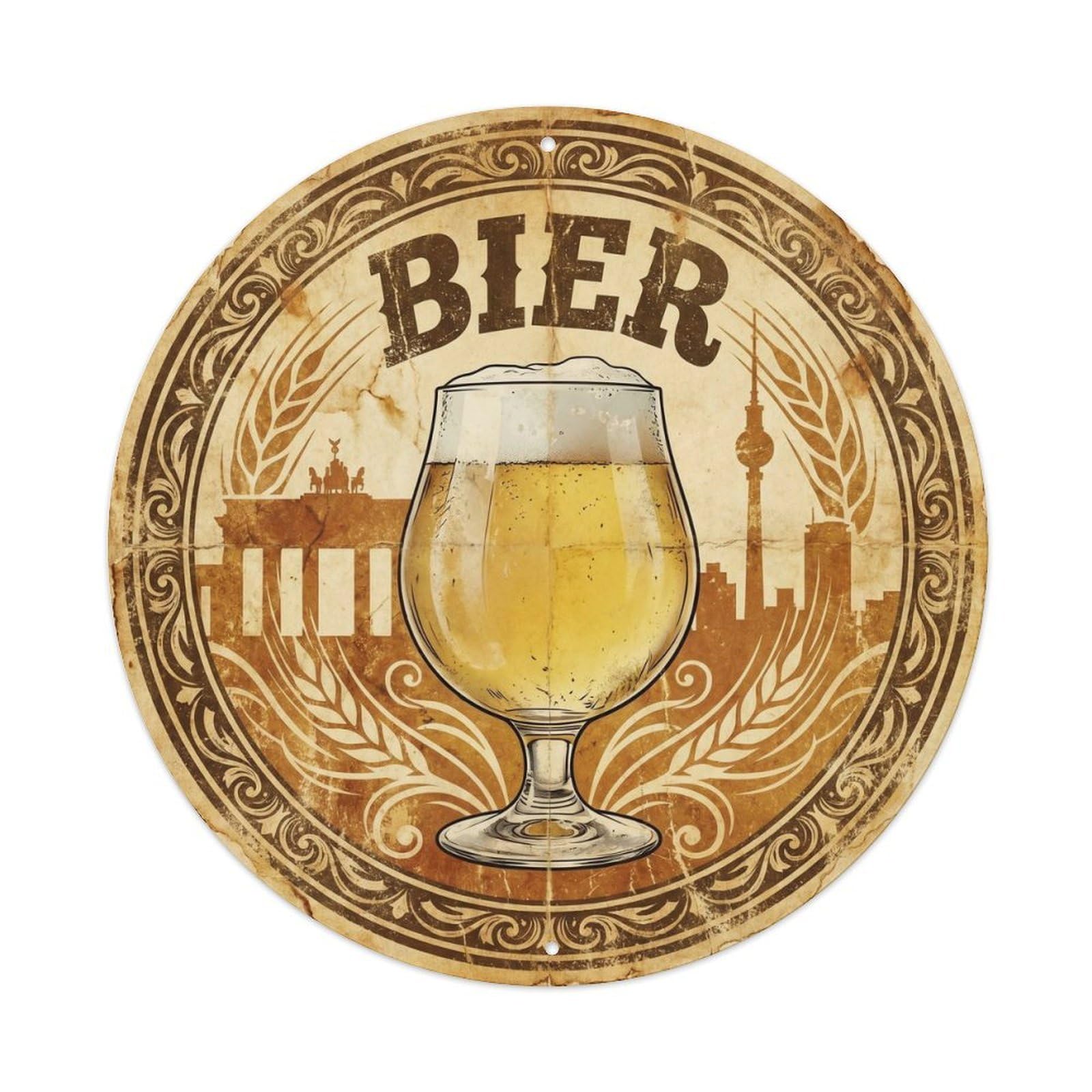German Travel Craft Beer Beverage Ale House Retro Diner Metal Tin Sign