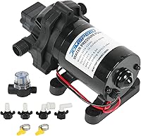 Vista 11 de 5.0 GPM 115V AC 55 PSI Revolution Bomba de agua con interruptor de presión compatible con cámper, RV, ducha, rociador