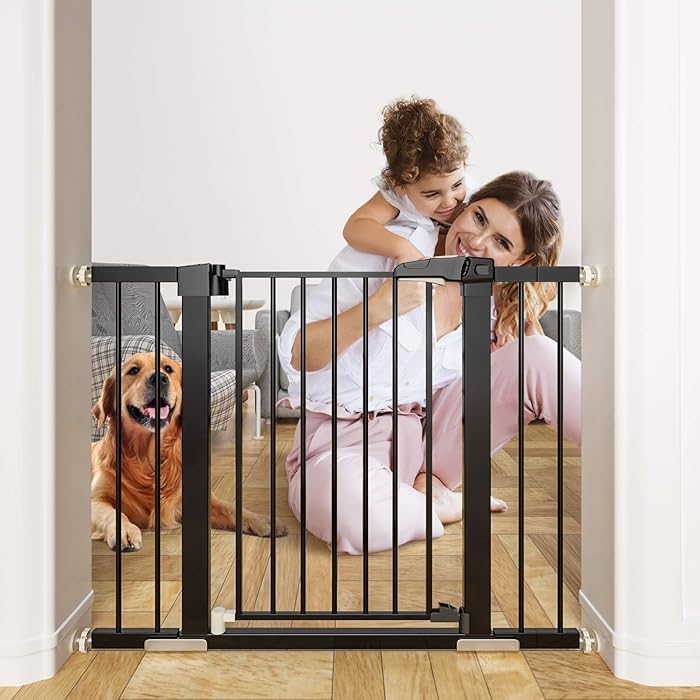 Buy OTTOLIVES Metal Baby Gate Pet Gate 2742 Inch Extra Wide Pressure