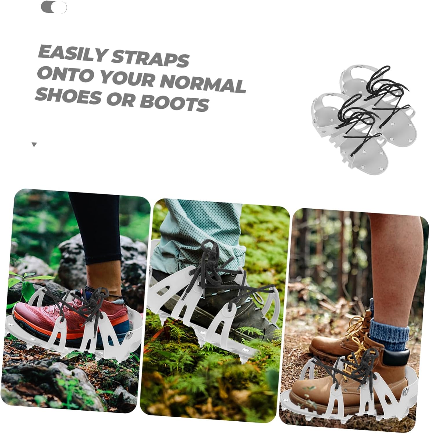 Aerator Shoes for Lawn Care Self-Leveling Spiked Gardening Shoes Adjustable Straps for Grass Aeration and Soil Health Improvement