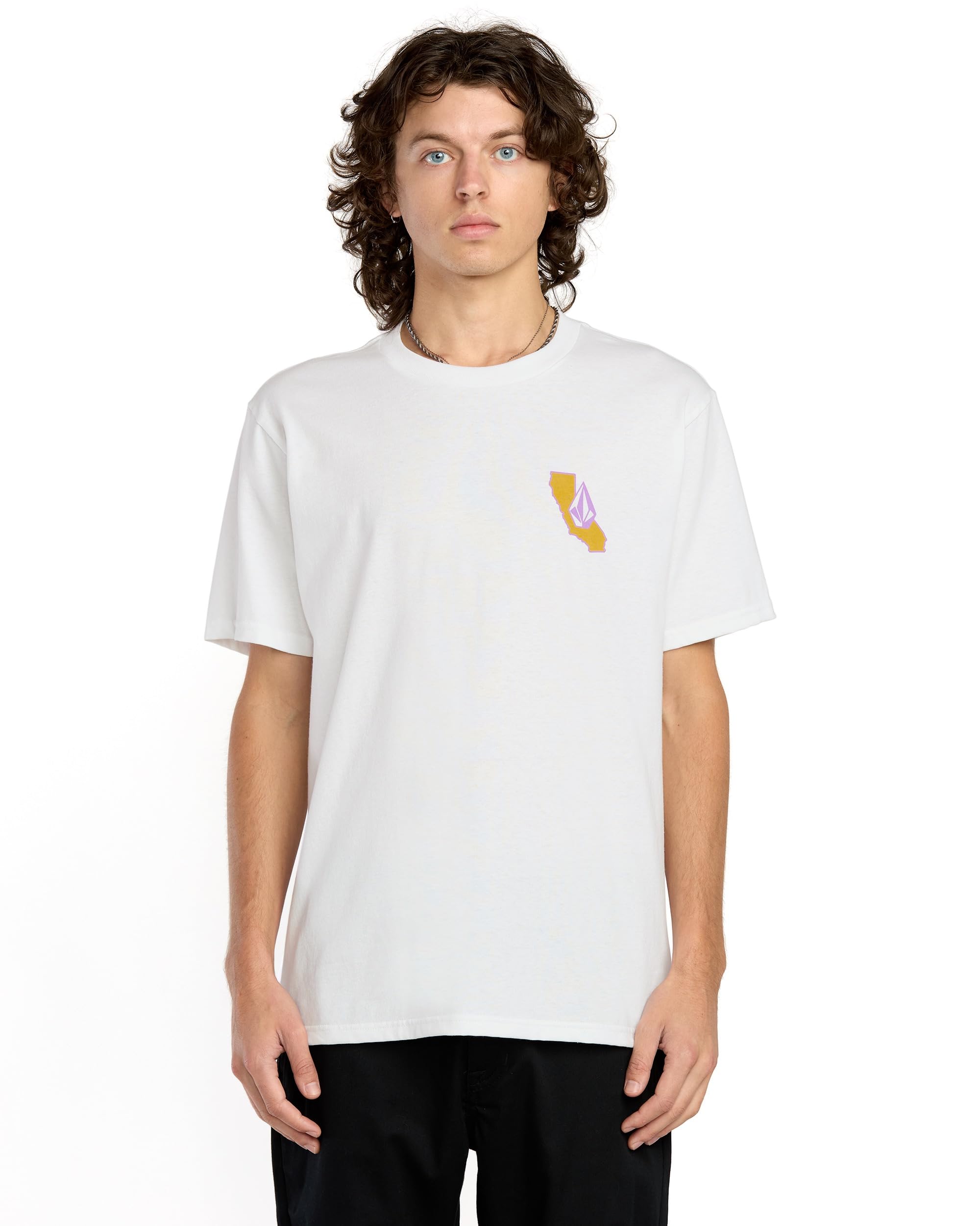 Volcom Men's California Dreaming Short Sleeve Tee, White, XXL