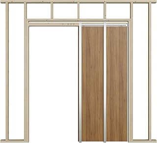 SMARTSTANDARD 36"x 84" Pocket Door Frame,Pocket Door Kit with 120LBS Two-Way Soft-Close Mechanism,Pocket Door Frame Kit for 24'' to 36'' Width Door,Durable Pocket Door Hardware