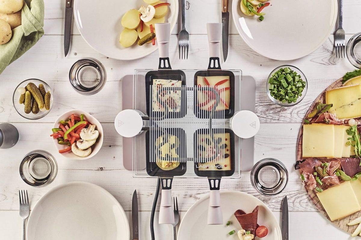 Lagrange - 009408 - Appareil … raclette 4 personnes 600w en verre transparence min‚ral