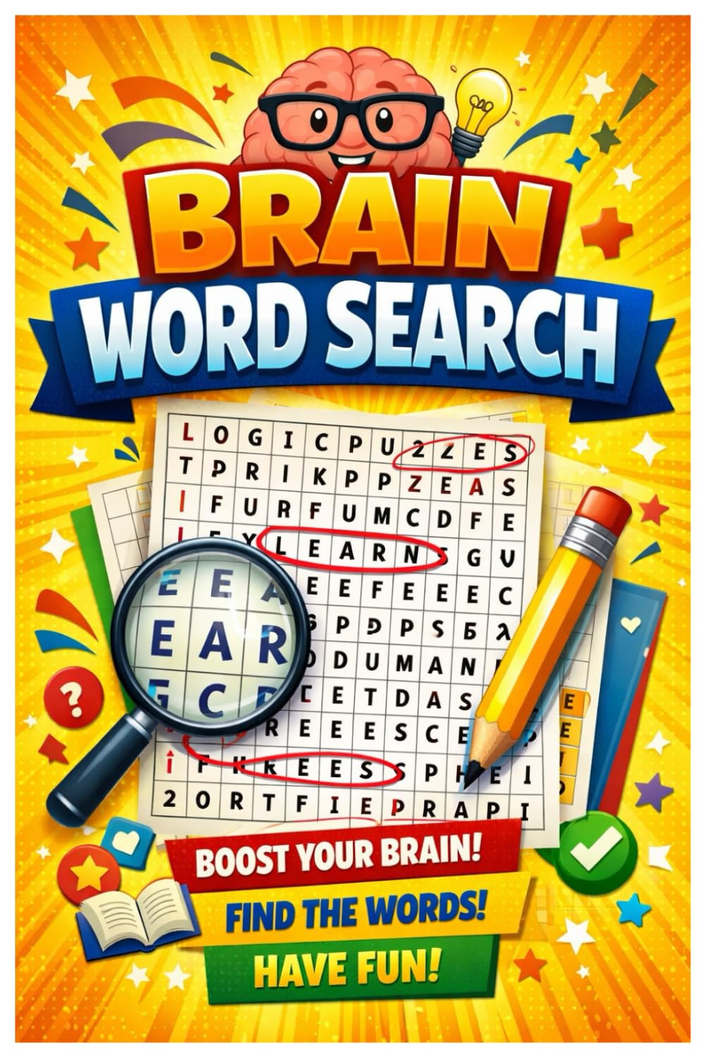 Brain Word Search Power Puzzle: Word Search Mind