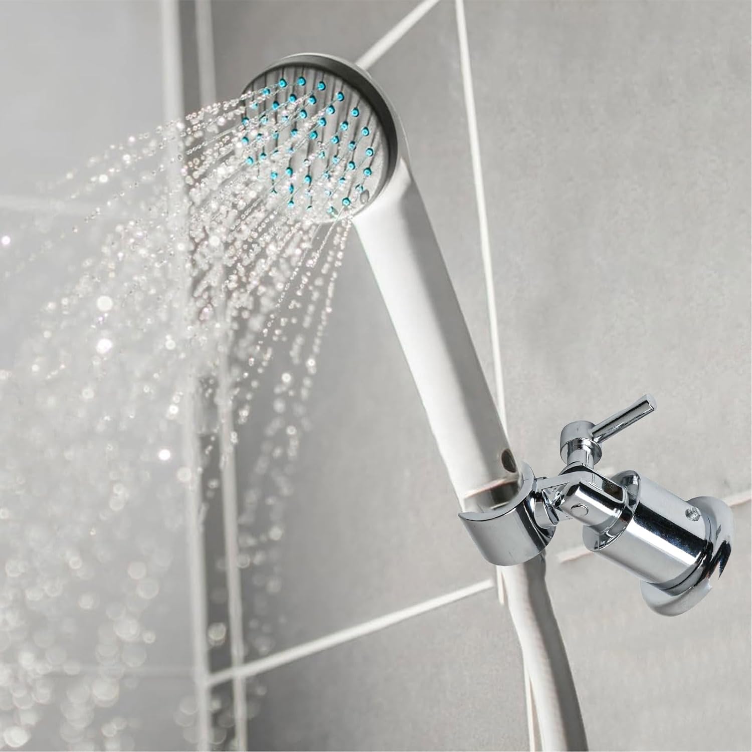 180 Degree Shower Holder Adjustable Head Modern and Elegant Secure Wall Mounting Bathroom