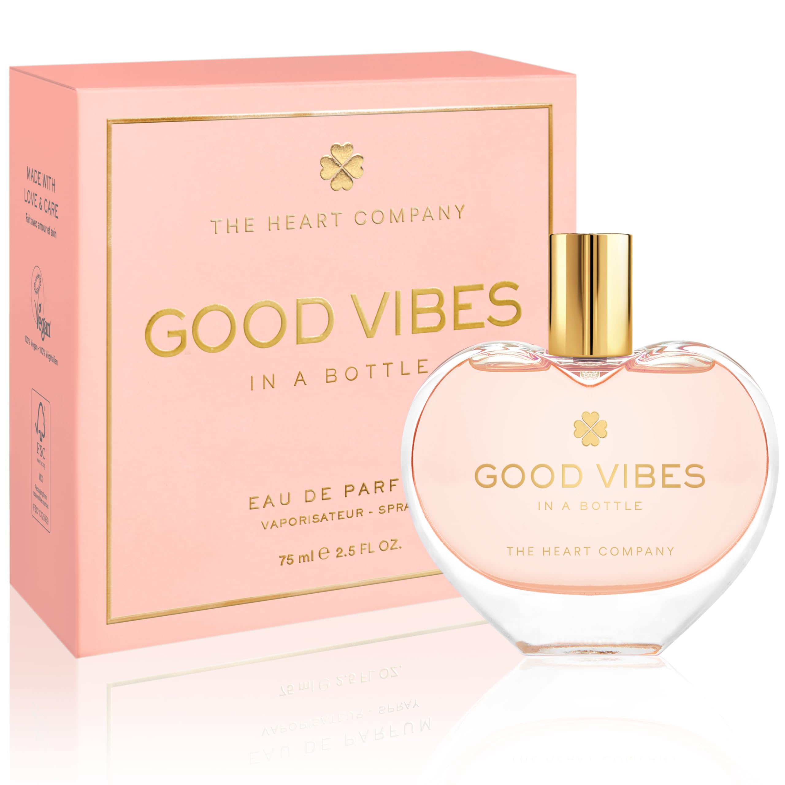 Good Vibes in a Bottle - Perfume para mujer 75 ml | Regalos antiestrés | Perfume Mujer | Regalo de cumpleaños para mujer | Perfume para mujer | Perfume para mujer | Perfume para mujer | Perfume para