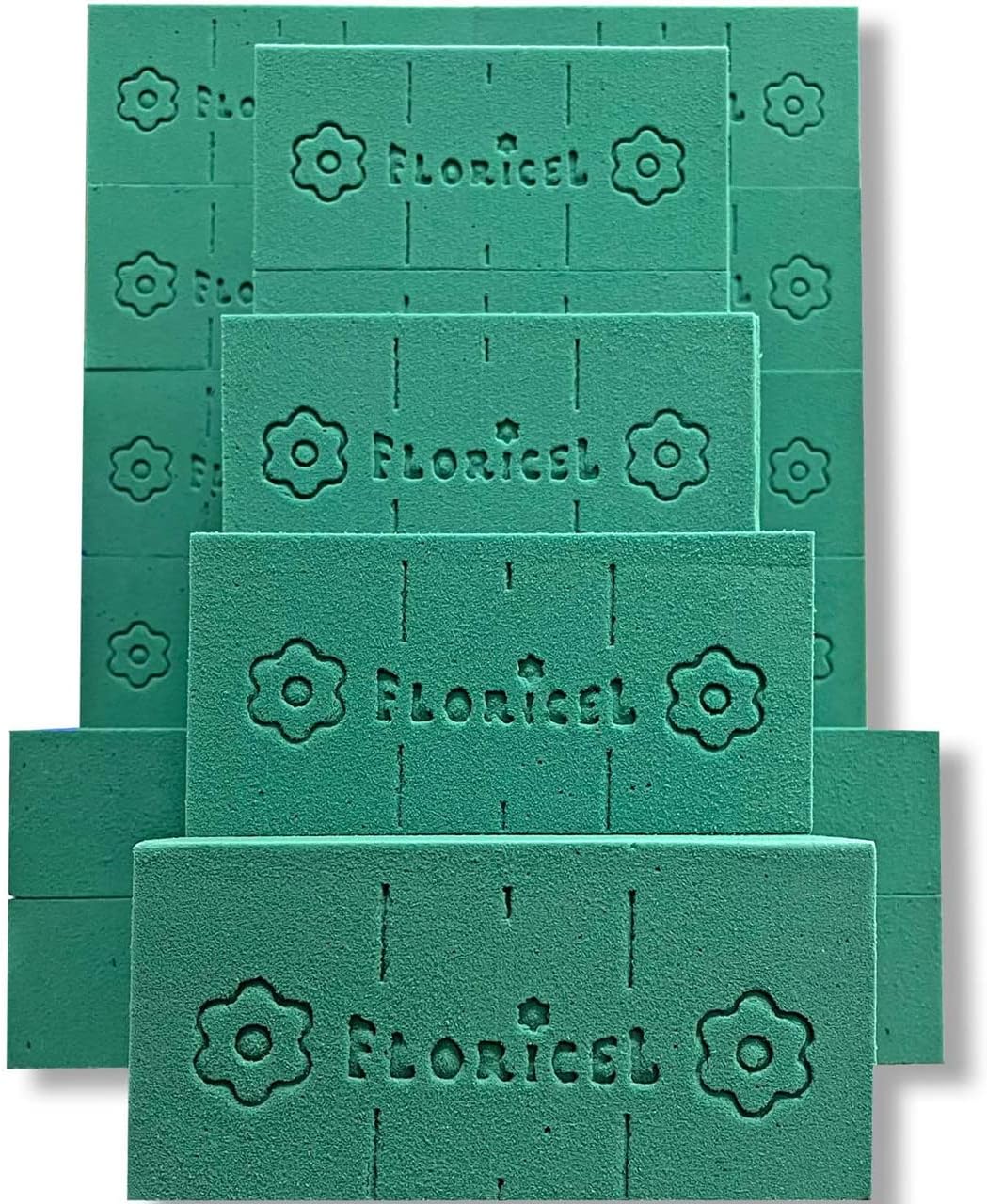 LO Florist Supplies Premium 48 Bricks Fresh Floral Foam, Green