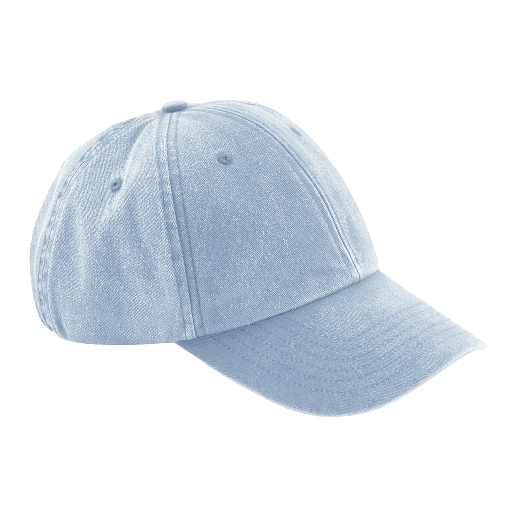 Beechfield B655 Low Profile Vintage Cap - Light Blue