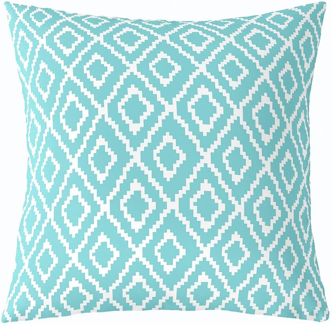 Feelyou Kids Boys Girls Checkered Throw Pillow Covers 1 Pcs 22"x22"