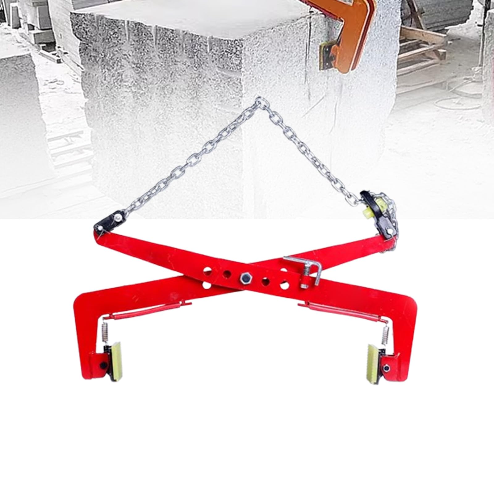 SaryEdge Heavy Duty Marble & Granite Lifting Clamps 325kg, 15" Stone Slab Transport Clamps, 120mm-360mm for Lifting Concrete Blocks & Slabs，One Color-34in，One Color-34in