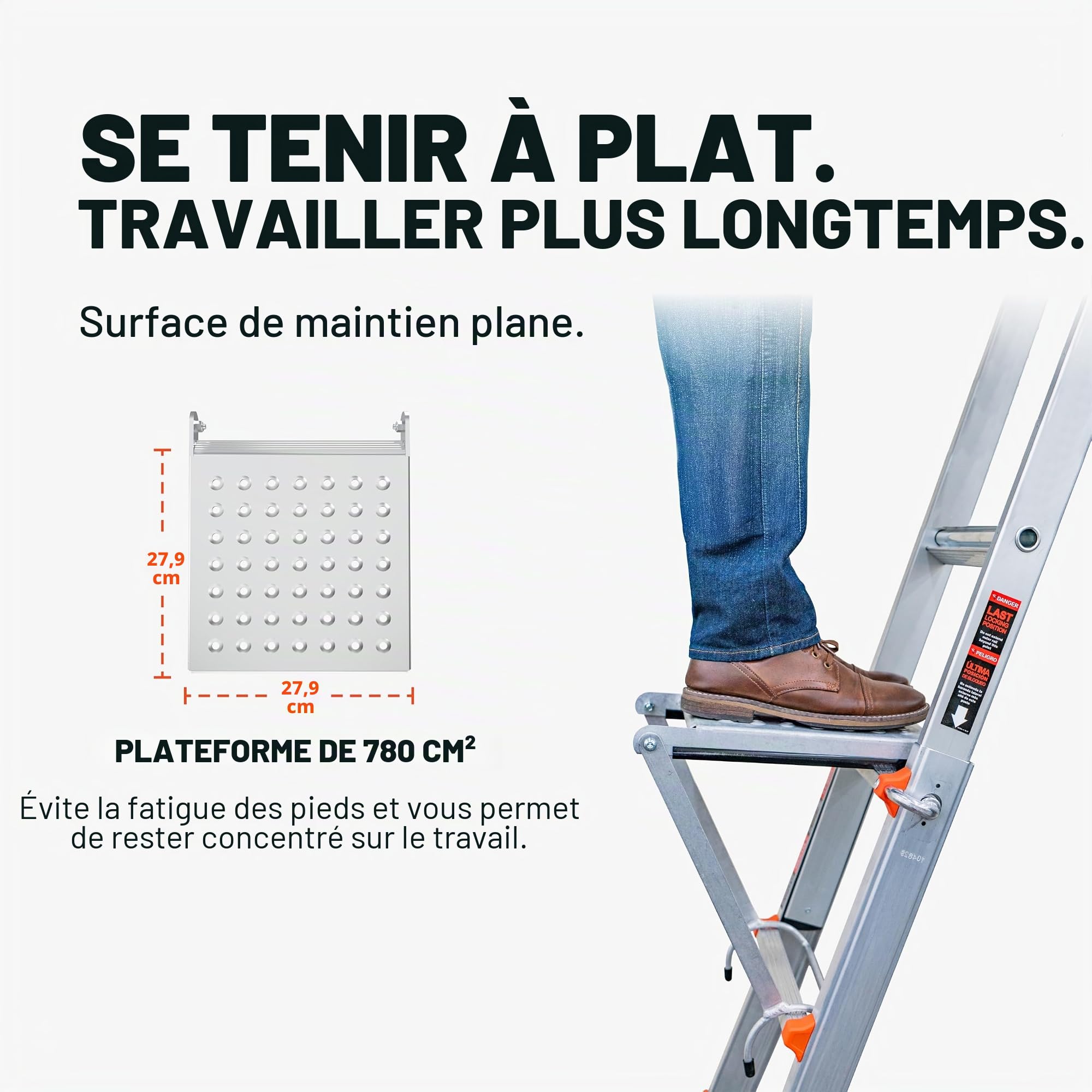 Little Giant Ladder Systems 10104 EMW1269521 Accessoires d'échelle, Gris, 1