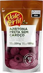 Vale Fértil Azeitona Preta Em Conserva Sem Caroço Sachê 120G