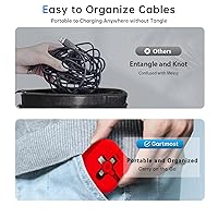 Vista 5 de Cable de carga tres en uno. Cable de carga 3 en 1 retráctil. Compatible con USB C (tipo C)/Micro USB/IP, compatible con teléfono, Android, tableta