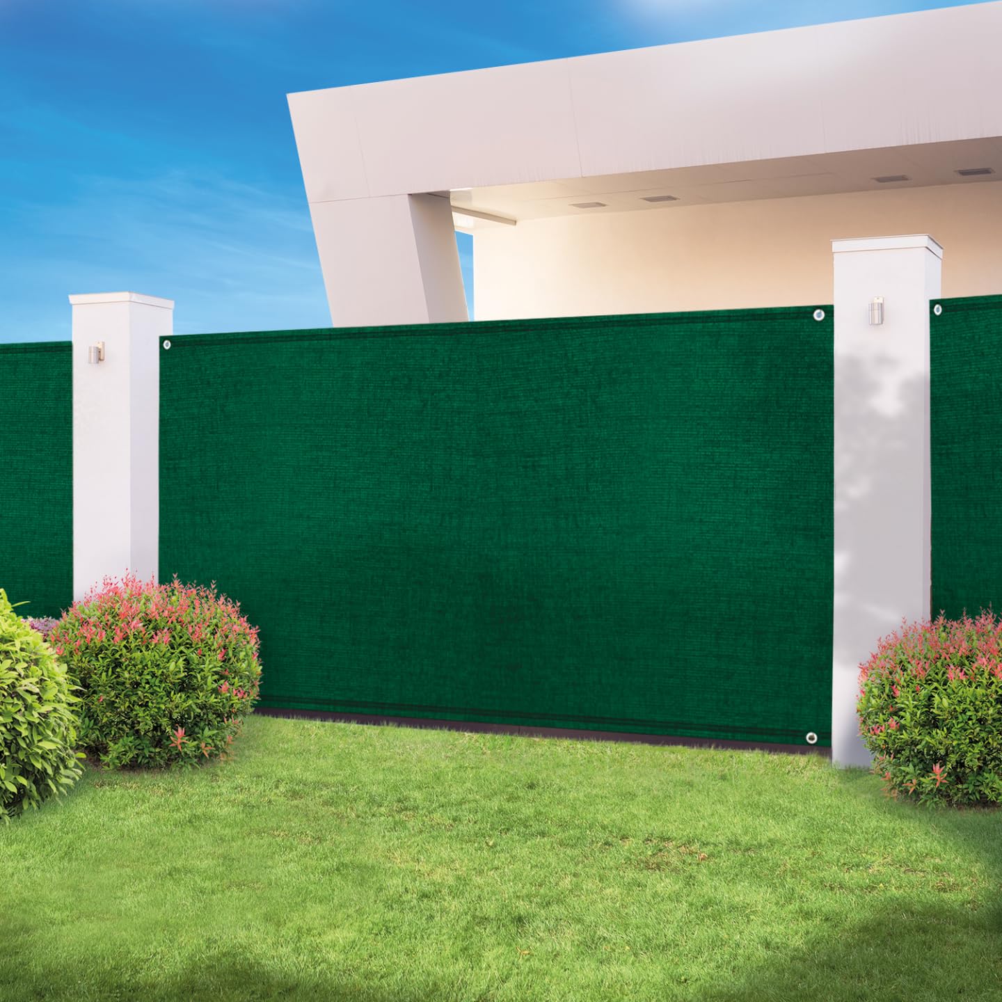 Probache - Brise Vue Haute densité 1 x 10 M Vert 300 GR/m² qualité Pro