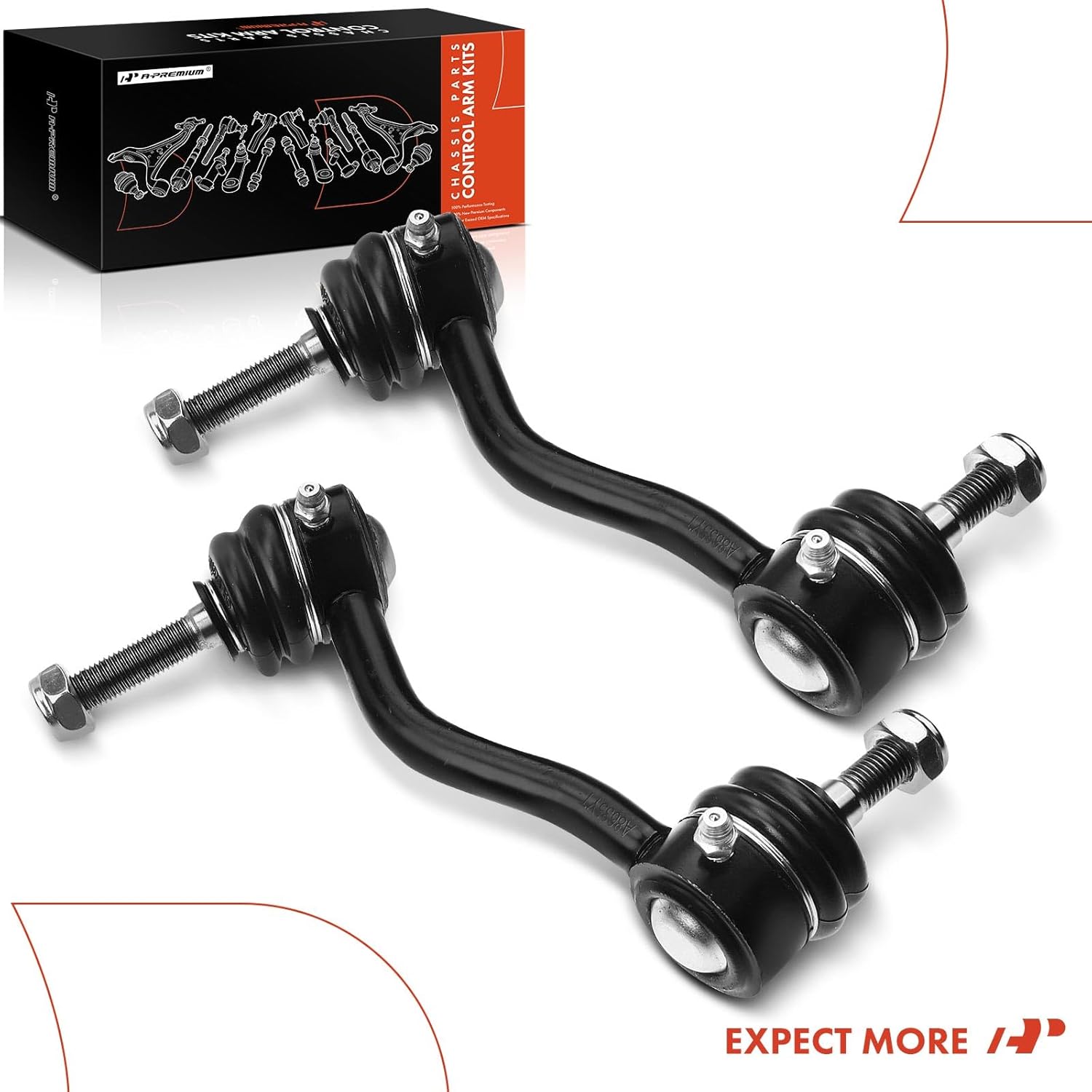 A-Premium 2 x Front Sway Bar Links Stabilizer Bar Links, Compatible with Ford Thunderbird 1993-1997, Lincoln Mark VIII 1993-1998, Mercury Cougar 1993-1997