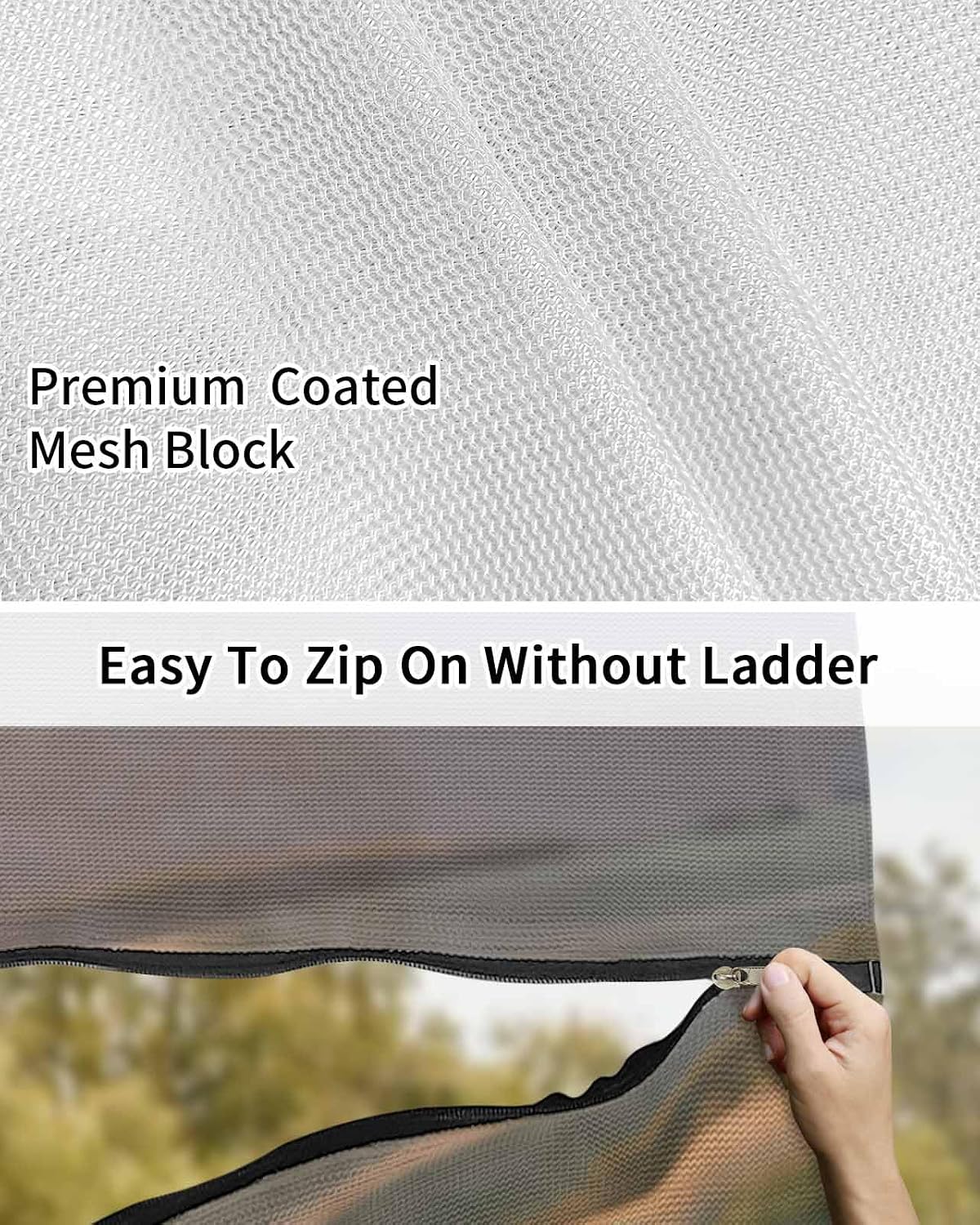 4th of July RV Awning Sun Shade Screen 9'X13.3' American Flag Eagle Mesh Sunscreen Patriotic July 4th Scenery Awning Shade Screen with Zipper UV Blocker Completed Kits Canopy for RV Motorhome Camper