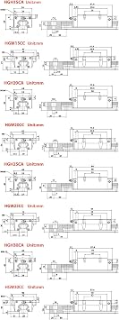 Linear Motion Guides HGH15CA HGW15CC HGH20CA HGW20CC HGH25CA HGW 25CC 30CC HGH30CA Slider Block for HGR Linear Guide Rail for CNC Parts CHFENG-G (Color : 4PCS, Guide Length : HGW30CC)