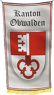 Kanton Obwalden Switzerland 3x5 feet Flag Banner Vivid Color Double Stitched Brass Grommets (Obwalden)